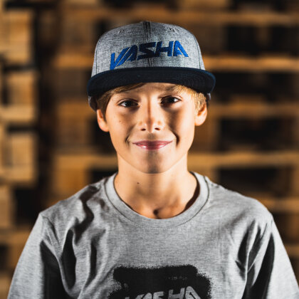 Snapback Vasha - Šedomodrý